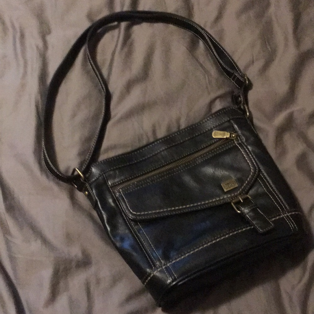 Black cross body purse